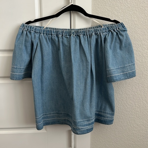 AG Adriano Goldschmied denim top - can be worn off the shoulder - Picture 8 of 9